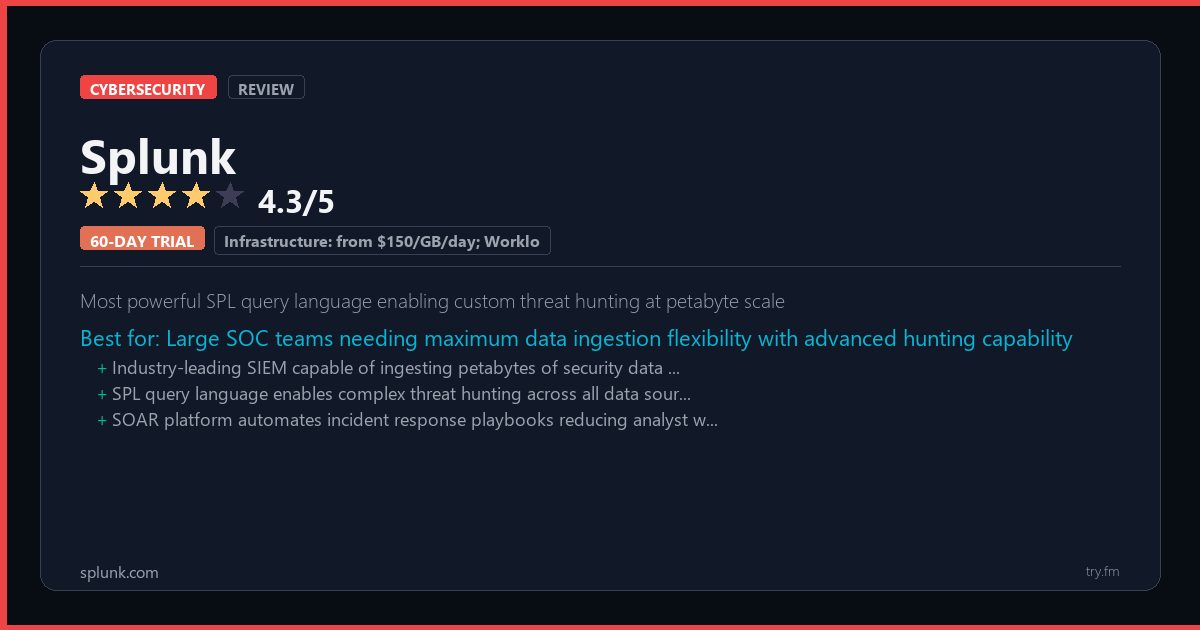Splunk - Free Trial & Pricing - Try.fm